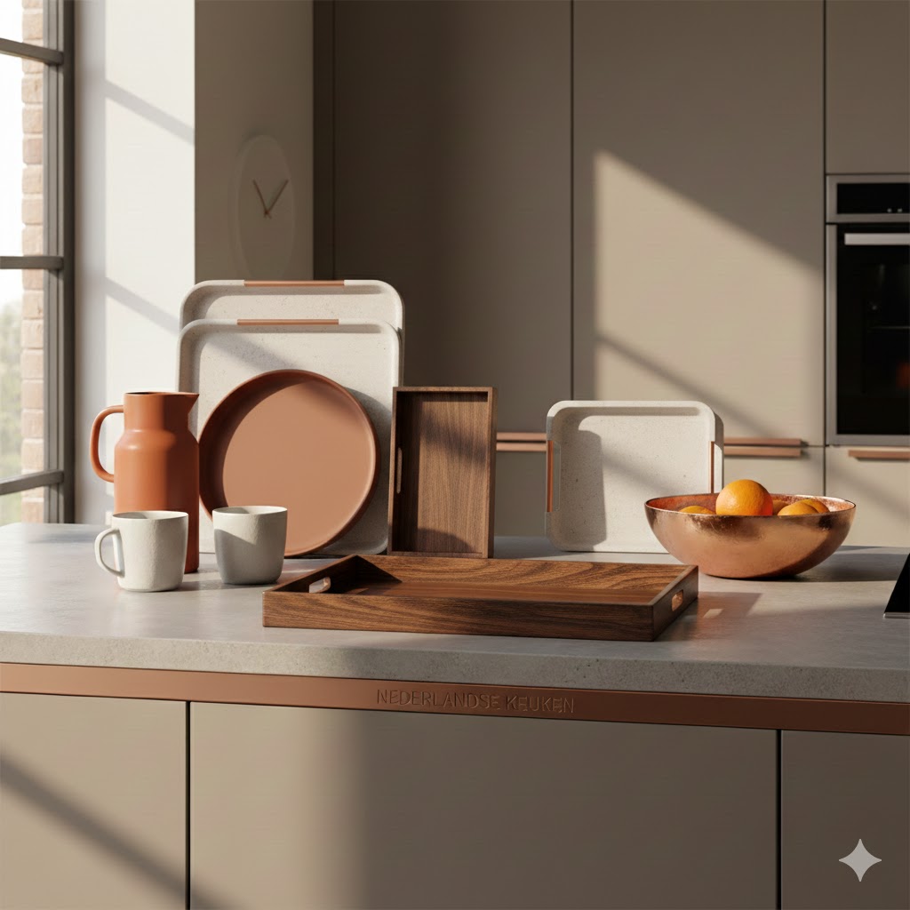 Collectie dienbladen